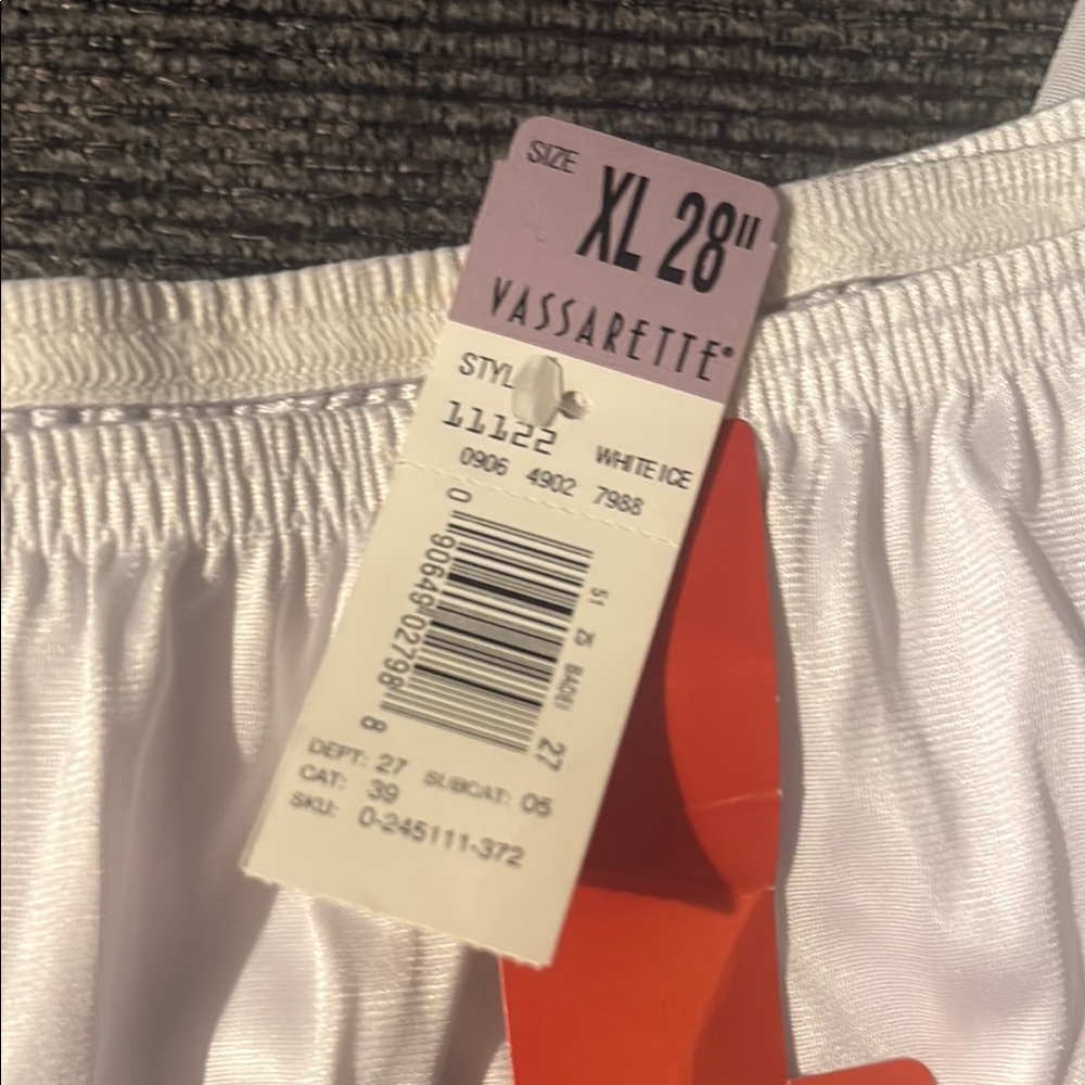 Vassarette White Half Slip - Picture 2 of 2